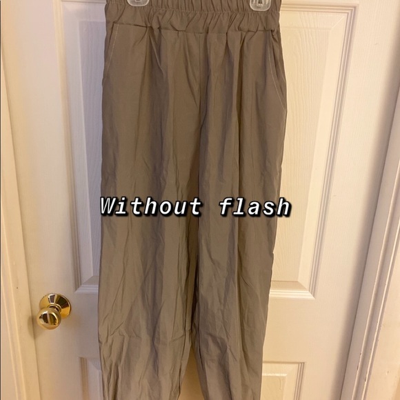 Woman’s street fashion, reflective pants - Picture 2 of 3